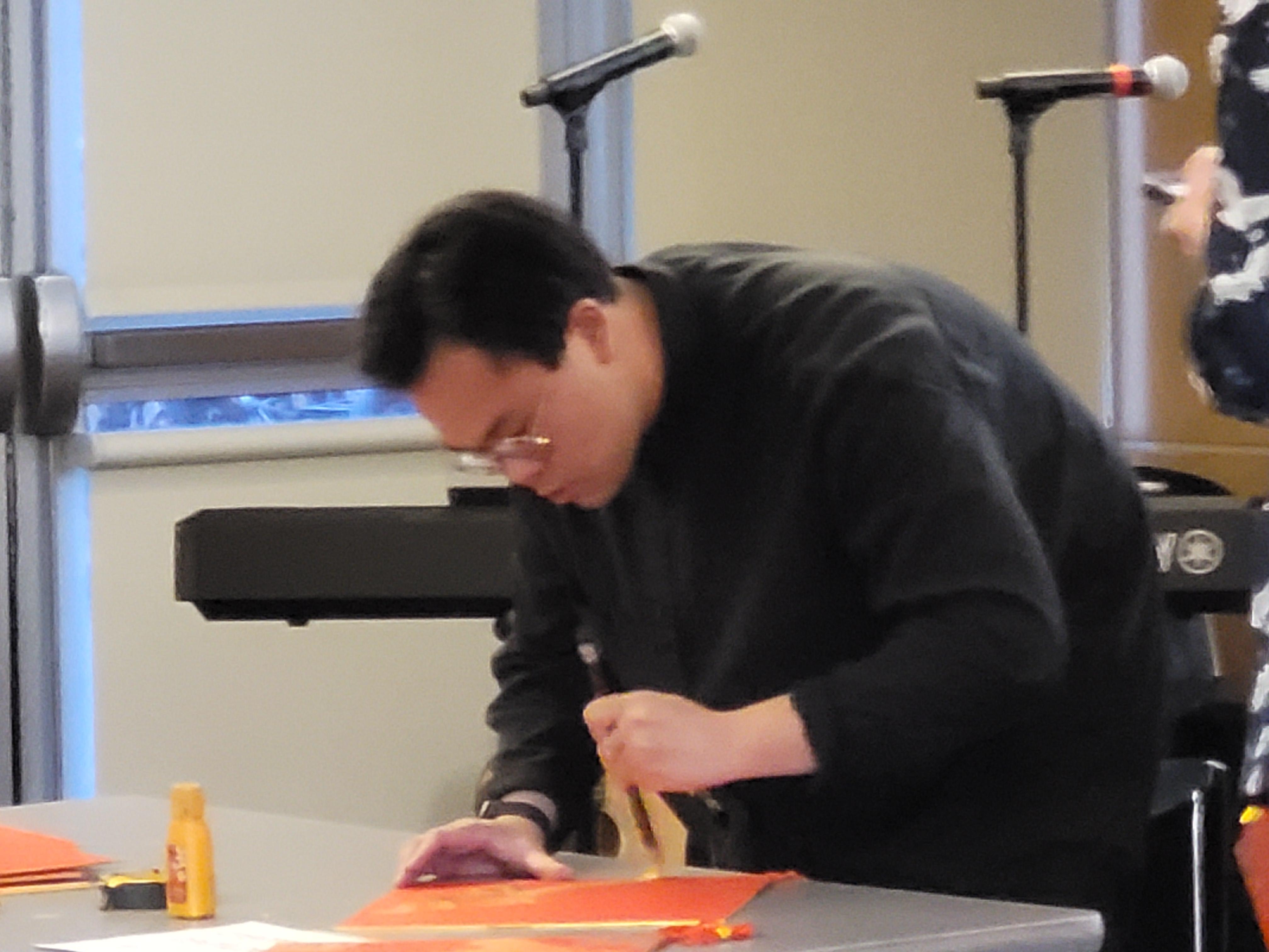 Calligraphy Show & Learning Chinese New Year Wishes: Chinese Calligraphy Adjunct led by Hongli <span class="cc-gallery-credit"></span>